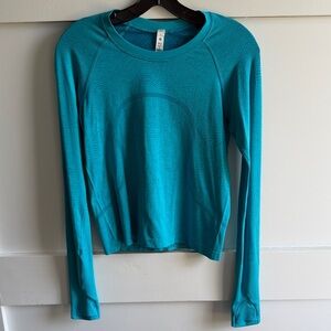 lululemon athletica Teal Long-Sleeve Crew Top